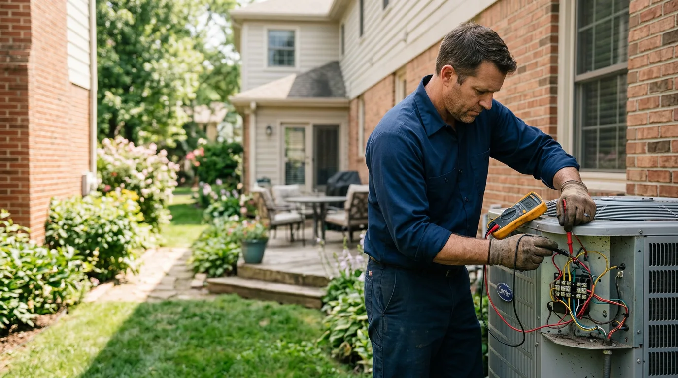 HVAC technician working near Bradner, OH